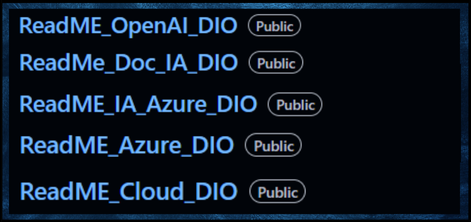 Repositórios Readme